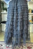 Bowie Mesh Midaxi Skirt Blue Steel /19 =